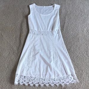 Plain white dress